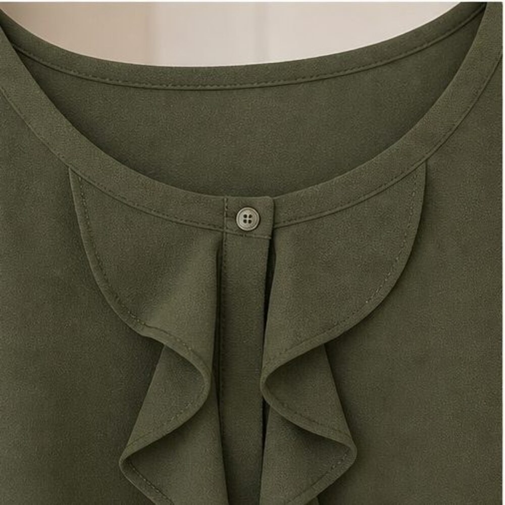 Olive Button Blouse - Picture 4 of 6